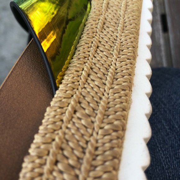 FINAL PRICE ♥️Holographic Neon Orange Sandals - Picture 8 of 8